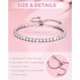 thumbnail image 3 of Cubic Zirconia Tennis Bracelet for Women Christmas Anniversary Valentines, 3 of 5