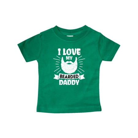 

Inktastic I Love My Bearded Daddy for Fathers Day with Grunge Gift Baby Boy T-Shirt