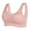 Pink-a, variant on Ladies Bras Women Woman Tops Bra No Underwire Underwears Base Vest Style Sports Base Underwears V-Neck Padded Bra Feature Hook and Eye Closure Demi & Balconette Bra Style Y-216 , Pink-a XL