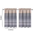 thumbnail image 4 of Gray Abstract Oil Painting Kitchen Curtains - Vintage Tier Cafe Curtains for Bathroom Living RV Rod Pocket Window Drapes 36 Inch 2 Panels Set 28"x36" Window Treatment Tiers, 4 of 4