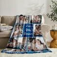 thumbnail image 3 of Custom Blanket Personalised Blankets for Adults Christmas Long Distance Relationship Gifts Mum Kids Family Friends Lovers Dog Pets Personalized Birthday Blankets 6Photo-1, 3 of 6