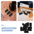 thumbnail image 3 of BESTYASH 10Ud Tubo Protector Para Muebles Casquillo Negro Casters Soporte Estable, 3 of 6