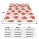 thumbnail image 3 of Fotbe Hand Drawn Watermelon Manta de Franela Acolchonada con Estampado, Súper Suave y Esponjosa, Extra Grande para Sofá, Cama, Uso Todo el Año-80"x60", 3 of 7