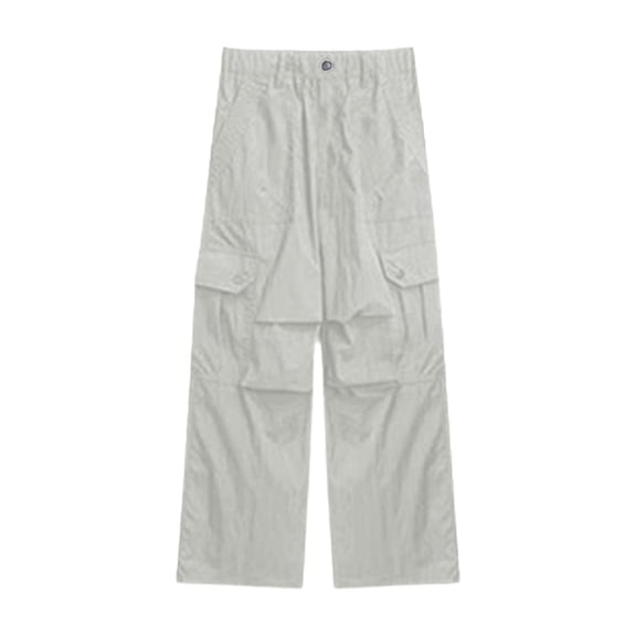 Little Girls Cargo Pants Wide Leg Casual Stretchy Elastic Waist Outfit With Sneakers Clothes for Kids Size 6-7T