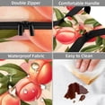 thumbnail image 4 of Peach Insulated Double Layered Lunch Bag with Two Compartments, Large Capacity 7.1x11.4x16.1 Inches, Handheld Meal Bag for Men and Women, 4 of 6