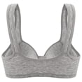 thumbnail image 3 of Brasier Mujer Bralette Triangular de Satén Francés, Cómodo Cierre En La Espalda, sin Costuras, con Aros, Ligero y Transpirable. Grande, 3 of 7