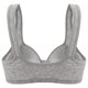 thumbnail image 3 of Brasier Mujer Bralette Triangular de Satén Francés, Cómodo Cierre En La Espalda, sin Costuras, con Aros, Ligero y Transpirable. Grande, 3 of 7