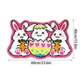 thumbnail image 4 of TIELUTT Easter Doormat Cute Soft Easter Rug Happy Easter Welcome Floormat Decorative for Party Daily Rug Room Throw Blankets for Couch Fuzzy Abstract Area Rug Home Blankets Soft Lightweight Throw Bla, 4 of 7