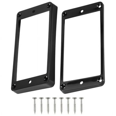 2PCS Black Curved Humbucker Pickups Frame Mounting Rings for Electric Guitar