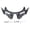 carbon fiber pattern, variant on ABS Molded Cover Wind Resistant Front Fairing Winglets Motorcycle Accessories Easy to Install for ZX4R ZX25R