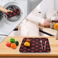 thumbnail image 4 of Ryvnso Red Checkered Black Dish Drying Mat for Kitchen Countertop 18x24 Large Dish Pad Drainer Rack Dish Sink Mats, 4 of 7