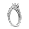 thumbnail image 6 of Solid 14k White Gold Round Solitaire Engagement Ring with CZ Cubic Zirconia Size 9, 6 of 8