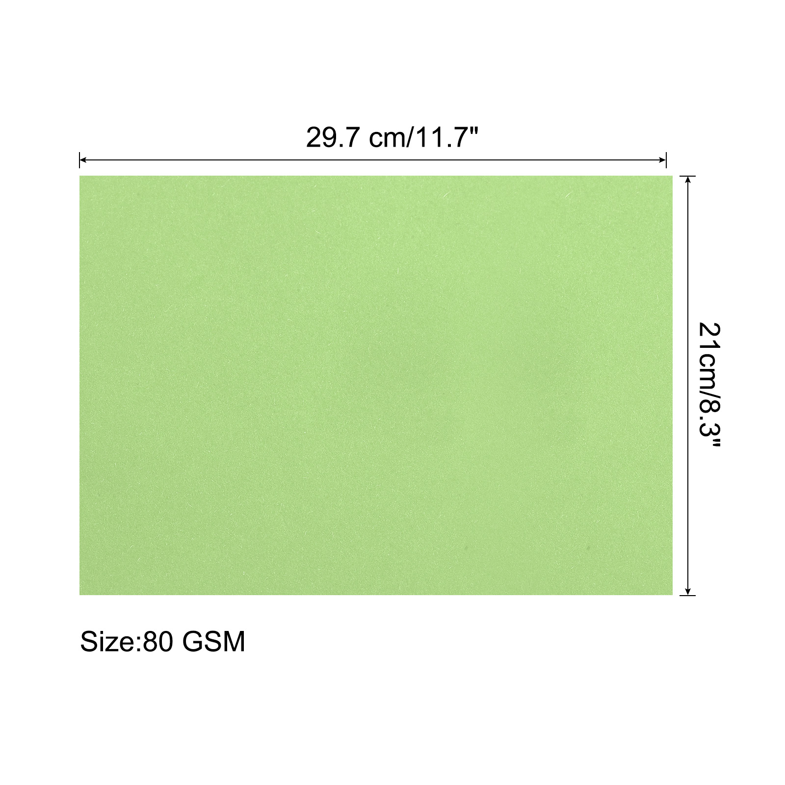 Uxcell Colored Copy Paper for Office Printing, Invitations, Forms, Art Projects Light Green