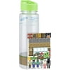 Paladone Minecraft Water Bottle and Sticker, Standard, Multicolored