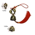 thumbnail image 3 of Scienceny Campana de viento para coche, reemplazo colgante portátil, parabrisas de estilo chino antiguo, accesorios de decoración de carillón de Automoción decorativa y accesorios Scienceny VI017437-00B, 3 of 6