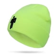 thumbnail image 1 of Gorro Unisex con volantes de nivel superior para hombre y mujer, gorro de punto cálido para invierno, gorro de Hip-hop con puños, gorro tejido con calavera lisa, tocado, 2 uds., 1 of 5
