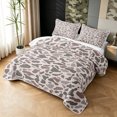 thumbnail image 3 of Manfei Farmhouse Camouflage Quilt Full, Countryside Camo Full Bedspread Sets, Light Gray, 3-Piece, 1 Coverlet and 2 Pillowcases, 3 of 7