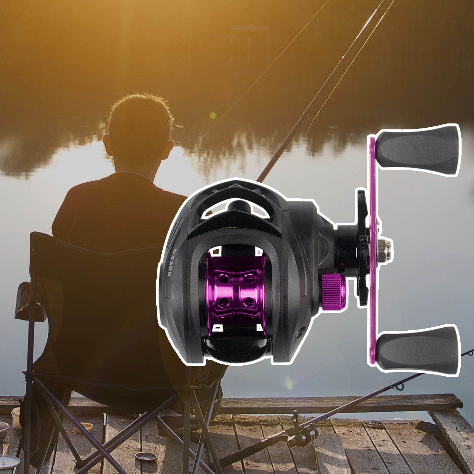 Sportteer Baitcasting Reel Fishing Reel Spinning Reel Multigear Adjustable Precise Control Long Throw High Strength Strong Bearing Angling Reel