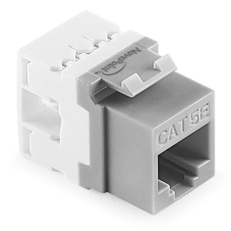 NavePoint 180 Degree Cat5e Keystone Jack  RJ45 Ethernet Connector  Type 110  Gray 25-Pack price history on PriceWatchPro