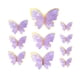 thumbnail image 2 of Adornos para tartas de mariposas, adorno para tarta de mariposa morado y rosa, adorno redondo de acrílico para tarta de feliz cumpleaños, para decoración de fiesta de baby shower de cumpleaños de, 2 of 6