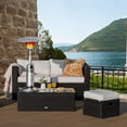 Tabletop Propane Patio Heater, 11,000 BTU Portable Outdoor Heater W
