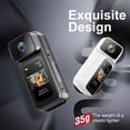 thumbnail image 4 of 2.7K Wearable Camera with 180 Rotating Lens & Magnetic Mount,1.47" Screen Recorder for Travel, Work, 4 of 7