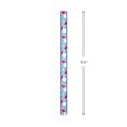 thumbnail image 2 of Hallmark Reversible Christmas Wrapping Paper (Santa and Snowflakes on Blue), 2 of 4