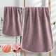 thumbnail image 1 of Juego de toallas de baño Coral Velvet. Toallas de poliéster altamente absorbentes. Toallas suaves y afelpadas de secado rápido para uso en spa y gimnasio (morado)., 1 of 9