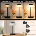 thumbnail image 6 of 12"2 Pack Mushroom Table Lamp, 3 Color Temperatures Touch Control, for Bedroom, 6 of 8