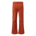 thumbnail image 3 of Casual Flared Trousers with Button Detailing for Relaxed Everyday Wear Retro- Solid Color Bottoms for Men, 3 of 7