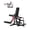 Red-black, variant on Leg Curl and Extension Machine for Home Gym, Adjustable Lower Body Workout Bench with Hip Thrust, Sit-Up, 700 lb Capacity.