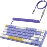 68 Keys-White Purple-Blue Switch