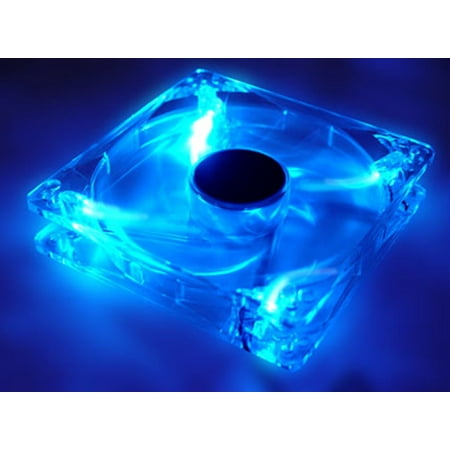 Autolizer 80mm Blue LEDs Cooling Fan for Computer PC Cases, CPU Coolers and