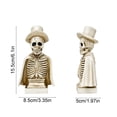 thumbnail image 3 of Tuvgenk Night Lights LED Lamp Resin Skeleton Halloween Decor Gifts Autumn White Bedside Touch Lamp for Halloween, Front Porch, Patio, Yard, 3 of 6