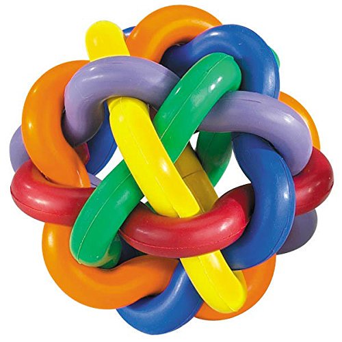 Hard Rubber Dog Toy Knobbly Wobbly Small 3 Inch Tough Chew Toys for