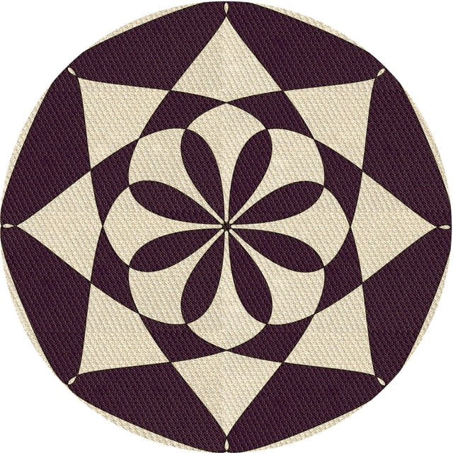 Ahgly Company Tapis d'Intérieur Lavables en Machine, Ronds, Transitoires, Orange Pêche Profonde, Ronds de 8 Pi