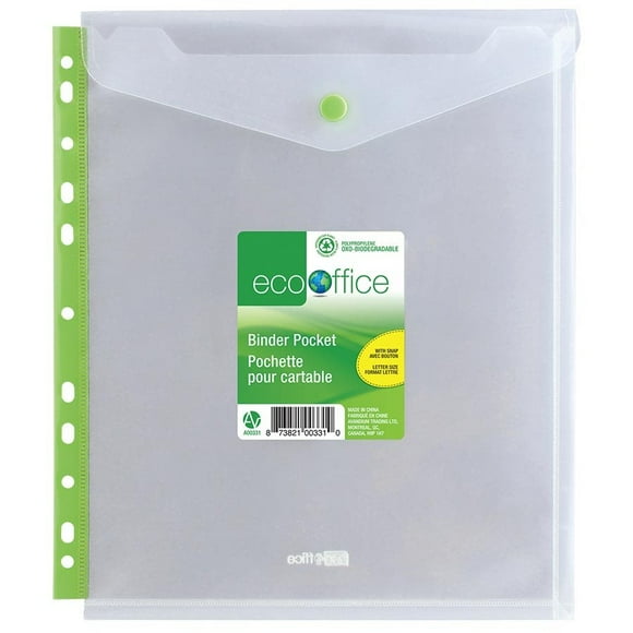 ecooffice A00331 Binder Pocket - 1 Each