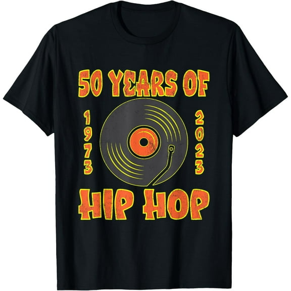 Hip Hop Music Lover - 50th Anniversary 50 Years of Hip Hop T-Shirt men and women can wear, black, white, gifts