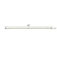 thumbnail image 7 of 42''-126'' long Adjustable Metal Curtain Rod Set Round Finials Decorations, 7 of 7