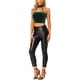 thumbnail image 2 of Camiseta sin mangas de terciopelo con cuello halter y espalda descubierta INSPIRE CHIC para fiestas de mujeres, top corto punk L Verde, 2 of 5