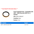 thumbnail image 2 of Front Crankshaft Seal - Compatible with 2007 - 2008 Chevy HHR 2.2L 4-Cylinder, 2 of 2