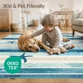 thumbnail image 4 of ODIKA Animals Turtle Repeating Wave Stripes Nautical Ocean Border Motif for Playroom, Bedroom, Reading Nook, Pet Friendly & Kids Safe Play, 4 of 7
