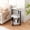 White;Black, variant on LinkRomat Faux Marble End Tables Set of 2, 3-Tier Small Side Table, Round Coffee Table with Metal Legs, End Table for Living Room, White & Gold