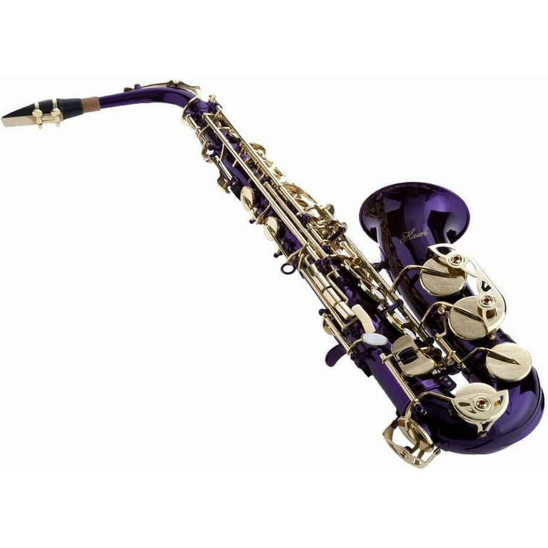 Hawk Colored Student Purple Alto Saxophone with Case Mouthpiece and Reed