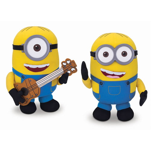 DESPICABLE ME MINION 11” WITH GUITAR HARD EYES NEW TAGS 