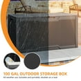 thumbnail image 3 of Uforic 100 Gallon Resin Deck Box, Waterproof Outdoor Storage Box, Lockable, Black, 3 of 7