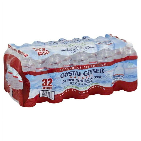 Crystal Geyser? Natural Alpine Spring Water? by CG Roxane 32-16.9 fl. oz. Bottles