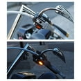 thumbnail image 2 of Almencla 2 Pcs Clignotants de Moto Universels à DEL Clignotants Clignotants Noir Orange, 2 of 6