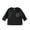 Black, variant on Mercatoo Baby Boys Cute Striped T-Shirt Kids Girls Long Sleeve Crewneck Pullover Sweatshirt Pocket School Basic Top