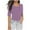 Purple, variant on Sevevn Women's Casual Solid Color Short-Sleeved Crew-Neck Top Blue XXL Spring Tops for Women
